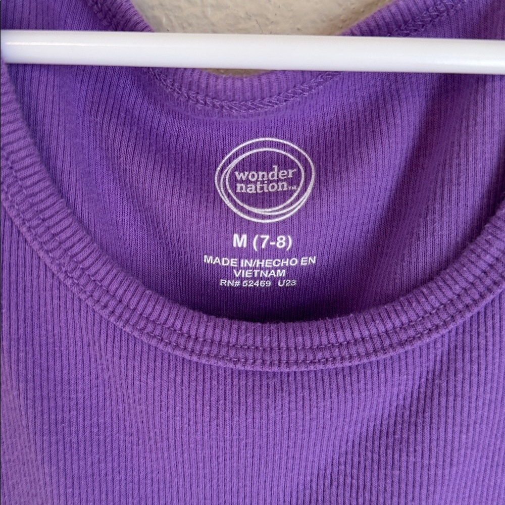 🌸Wonder Nation Purple Ribbed Tank🌸 - Picture 4 of 7
